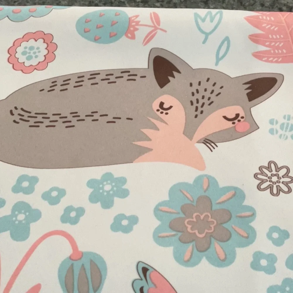 Pixie Fox Woodland 2 panels curtains.
